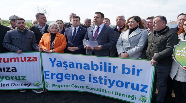 Başkan Yüksel, Çorlu Deresi’nde düzenlenen basın açıklamasına katıldı