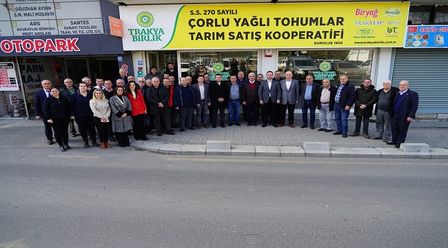 Başkan Yüksel’den Çorlu Yağlı Tohumlar Kooperatifi ve Çorlu Ziraat Odasına ziyaret