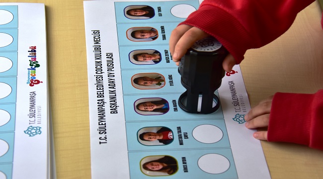 Süleymanpaşa Belediyesi Çocuk Meclisi yeni başkanını seçti
