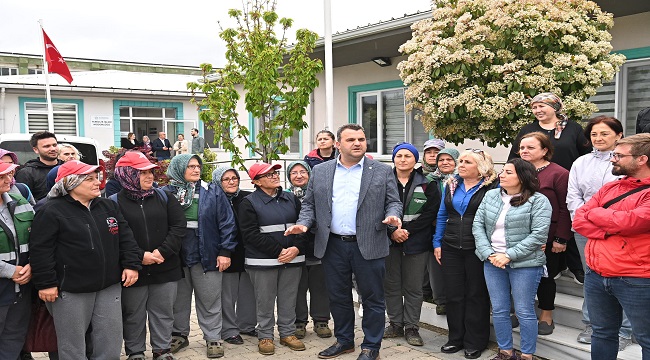 BAŞKAN NALLAR BELEDİYE EMEKÇİLERİNİN İŞÇİ BAYRAMINI KUTLADI