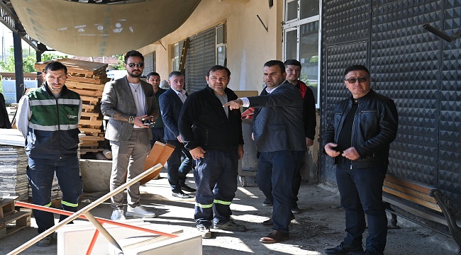 Başkan Volkan Nallar atölyelerde yapılan faaliyetleri yerinde inceledi