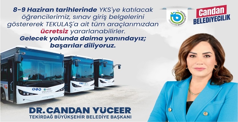 BÜYÜKŞEHİR YKS’YE GİRECEK ÖĞRENCİLERİ ÜCRETSİZ TAŞIYOR