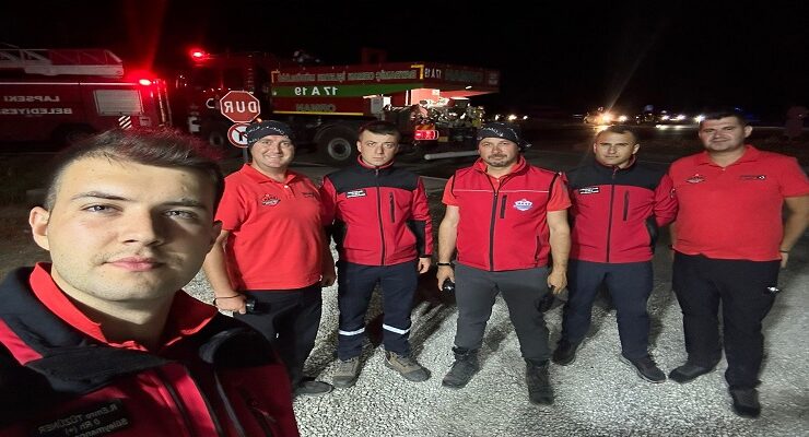 Süleymanpaşa Belediyesinden Çanakkale yangınlarına müdahalede büyük destek
