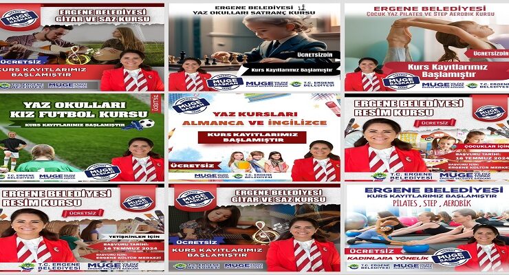 ERGENE BELEDİYESİ’NİN YENİ DÖNEM KURSLARI BAŞLADI