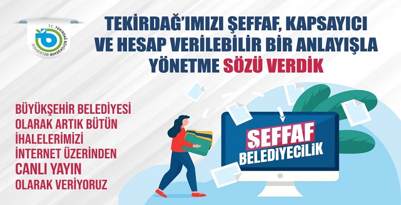 BÜYÜKŞEHİR’DEN ŞEFFAFLIK ADIMI İHALELER ARTIK CANLI YAYINLANACAK
