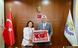 BAKAN BOLAT’TAN ERGENE BELEDİYE BAŞKANI MÜGE YILDIZ TOPAK’A HAYIRLI OLSUN ZİYARETİ