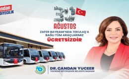 TEKİRDAĞLIYA TOPLU TAŞIMA ZAFER BAYRAMI’NDA ÜCRETSİZ