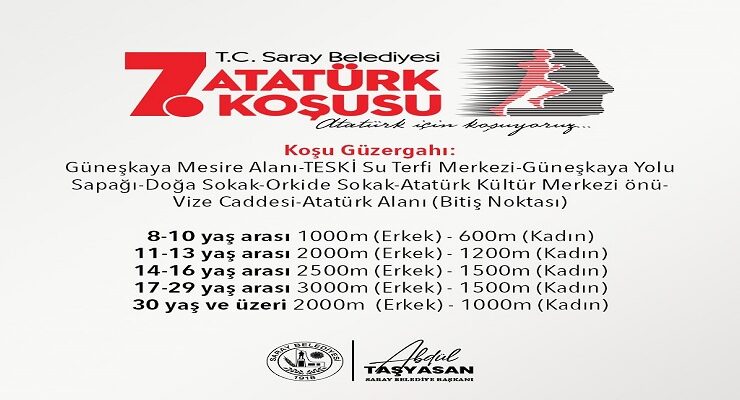 7. ATATÜRK KOŞUSU BAŞVURULARI BAŞLADI
