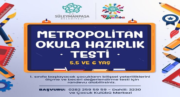 Süleymanpaşa Belediyesinden Ücretsiz Okula Hazırlık Testi