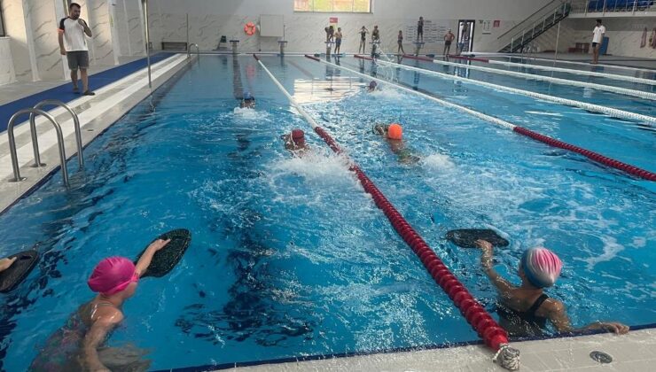 BÜYÜKŞEHİR’DEN ÇERKEZKÖY’ÜN ÇOCUKLARINA YÜZME EĞİTİMİ
