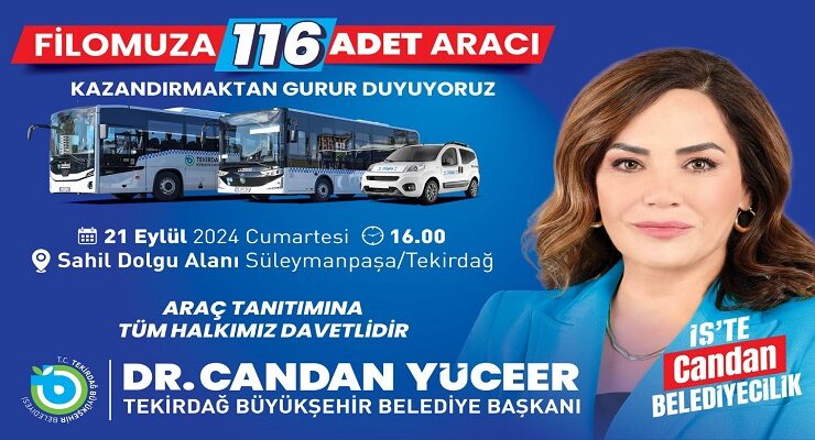 BÜYÜKŞEHİR YENİ ARAÇLARINI VE HİZMETLERİNİ TANITIYOR