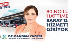 BÜYÜKŞEHİR’İN 80 NO’LU HAT HİZMETİ SARAY’DA DEVREYE GİRİYOR