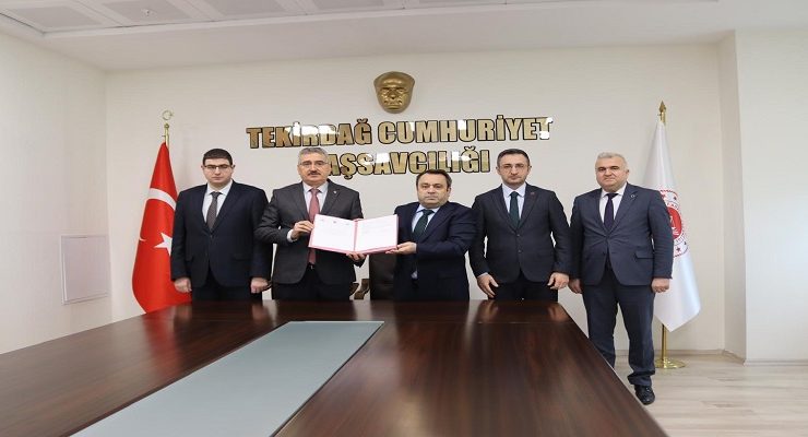 Tekirdağ Cumhuriyet Başsavcılığı ile NKÜ arasında protokol imzalandı