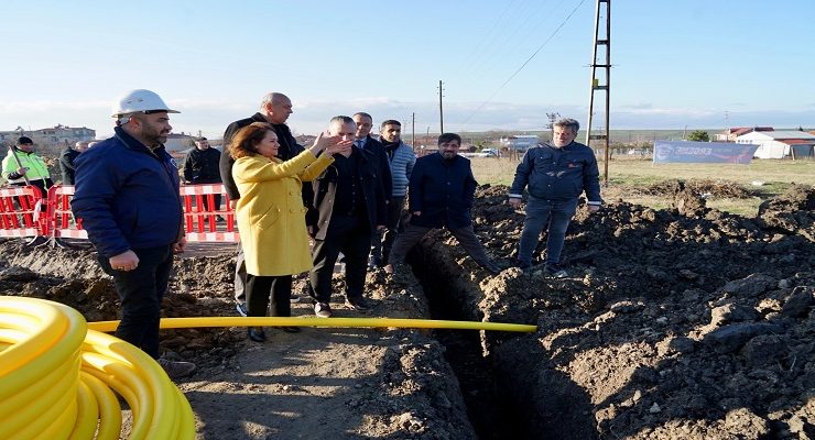 ERGENE’DE DOĞALGAZ ÇALIŞMALARI HIZLA DEVAM EDİYOR