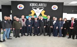 Kırklareli TSO Başkanları Ilık ile Özsan, Gelir İdaresi Daire Başkanı Ahmet Yıldırım ile Beraberindekileri Ağırladı