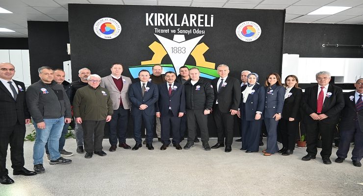 Kırklareli TSO Başkanları Ilık ile Özsan, Gelir İdaresi Daire Başkanı Ahmet Yıldırım ile Beraberindekileri Ağırladı