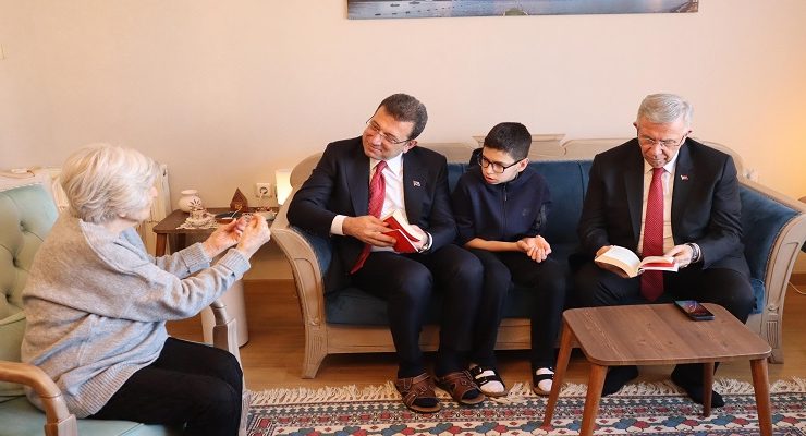 Mansur Yavaş ve Ekrem İmamoğlu’ndan Gönül Özdağ’a ziyaret