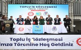 TEKİRDAĞ BÜYÜKŞEHİR BELEDİYESİ İLE GENEL-İŞ SENDİKASI ARASINDA  TOPLU İŞ SÖZLEŞMESİ İMZALANDI