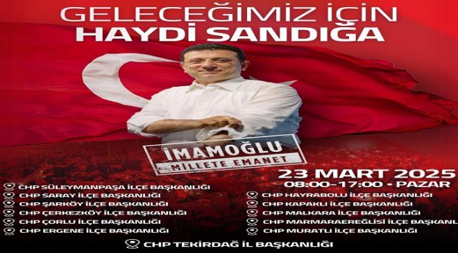 “Tekirdağlıları Demokrasiye Sahip Çıkmaya Davet Ediyorum!”