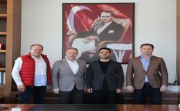 Kırklareli TSO Başkanları Soner Ilık ile İsmail Hakkı Özsan, Çorlu TSO Başkanı İzzet Volkan’ı Ziyaret Etti