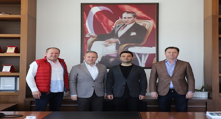 Kırklareli TSO Başkanları Soner Ilık ile İsmail Hakkı Özsan, Çorlu TSO Başkanı İzzet Volkan’ı Ziyaret Etti