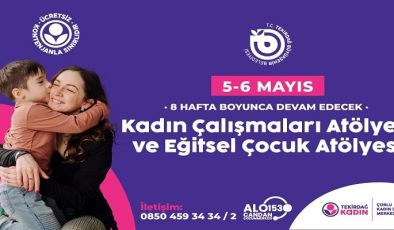 KADIN ÇALIŞMALARI ATÖLYESİ VE EĞİTSEL ÇOCUK ATÖLYESİ  5-6 MAYIS’TA BAŞLIYOR
