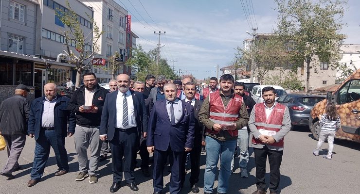 Saadet Partisi Ergene’de, Pazar Pazarını Esnafları ziyaret etti