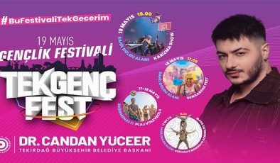 TEKİRDAĞ’DA 19 MAYIS COŞKUSU TEKGENÇFEST İLE ZİRVE YAPIYOR