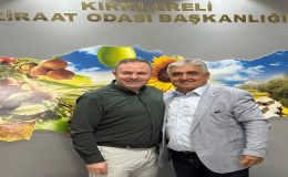 Başkan Soner Ilık, Kırklareli Ziraat Odası Başkanı Ekrem Şaylan’ı Ziyaret Etti