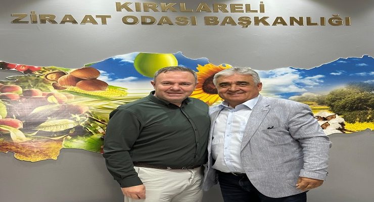 Başkan Soner Ilık, Kırklareli Ziraat Odası Başkanı Ekrem Şaylan’ı Ziyaret Etti