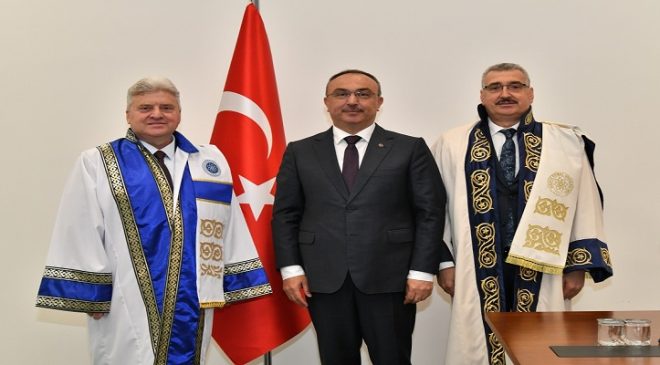 NKÜ’DEN KUZEY MAKEDONYA ESKİ CUMHURBAŞKANI PROF. DR. GJORGE IVANOV’A FAHRİ DOKTORA