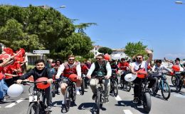 GÜCÜMÜZ GENÇLİK, YOLUMUZ ATATÜRK BİSİKLET TURU RENKLİ GÖRÜNTÜLERE SAHNE OLDU