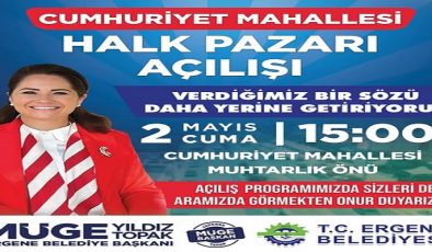 Ergene’de Sözler Tutuluyor: Cumhuriyet Mahallesi Halk Pazarı Açılıyor