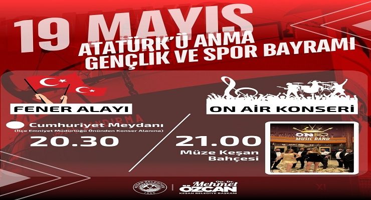 Keşan’da 19 Mayıs Coşkuyla Kutlanacak