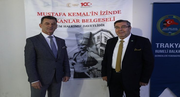 TRAKYA RUBAFED KAPAKLIYA MUSTAFA KEMALİN İZİNDE BALKANLAR BELGESELİNİ İZLETTİ