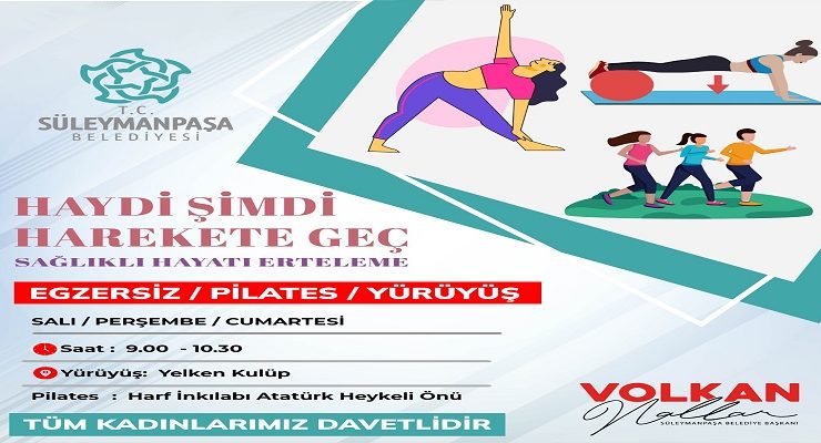 Süleymanpaşa Belediyesinden Kadınlara Sağlıklı Yaşam Desteği