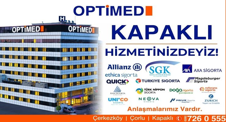 Optimed Kapaklı Hastanesi Hizmetinizde