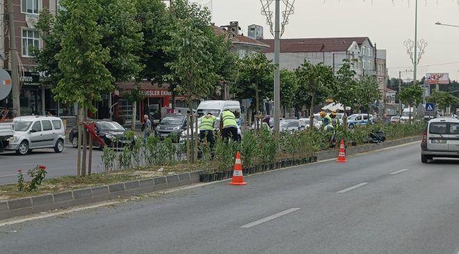 Büyükşehir’den Ergene’ye peyzaj çalışması