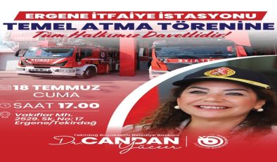 ERGENE’YE MODERN BİR İTFAİYE İSTASYONU GELİYOR