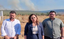 CANDAN BAŞKAN’DAN ŞARKÖY’DEKİ ORMAN YANGINI İÇİN ÇAĞRI