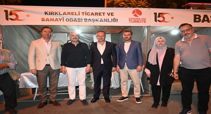 “15 Temmuz Demokrasi ve Milli Birlik Günü Etkinlikleri”nde Kırklareli Ticaret ve Sanayi Odası Stant Açtı