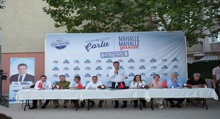 Başkan Sarıkurt, “Adım Adım Çorlu” Programıyla Reşadiye Mahallesi’ndeydi
