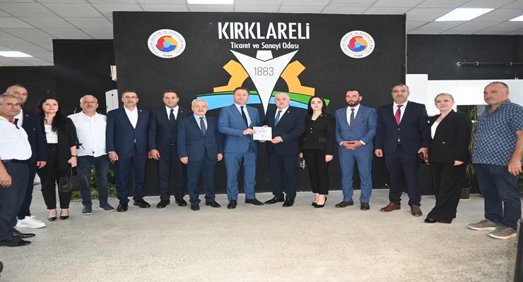 Kırklareli TSO Meclis Başkanı İsmail Hakkı Özsan, MHP Milletvekilleri ile MYK Üyelerini Misafir Etti