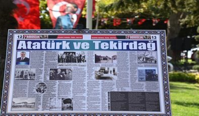 ATATÜRK’ÜN TEKİRDAĞ’A GELİŞİ VE HARF DEVRİMİ’NİN 97. YILI TÖRENLE KUTLANDI