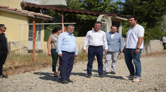 Başkan Sarıkurt, Çorlu’daki Yol ve Altyapı Çalışmalarını İnceledi