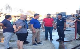 Başkan Sarıkurt Fabrika Yangınını Yerinde İnceledi