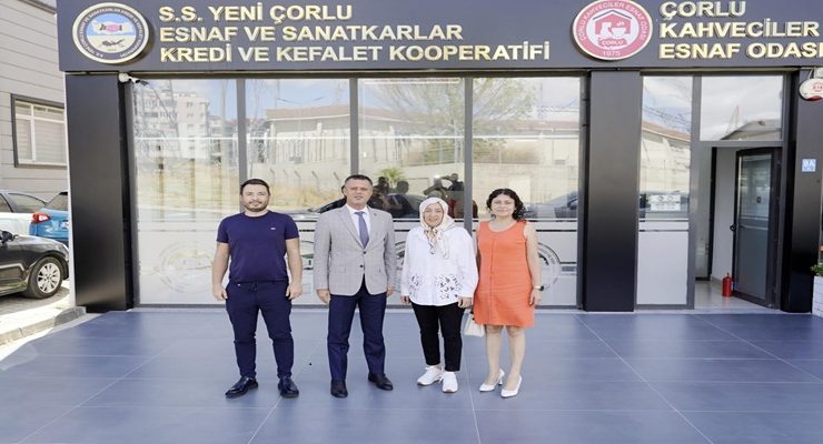 Başkan Sarıkurt’tan Yeni Çorlu Esnaf ve Sanatkârlar Kredi ve Kefalet Kooperatifi’ne Ziyaret