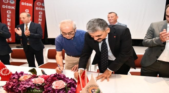 Keşan Belediyesi ve Personel Limited Şirketi işçileri arasında toplu sözleşme imzalandı