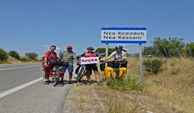 Keşan DOÇEK Bisikletçileri Yunanistan’da Nea Kessani Beldesini ziyaret etti