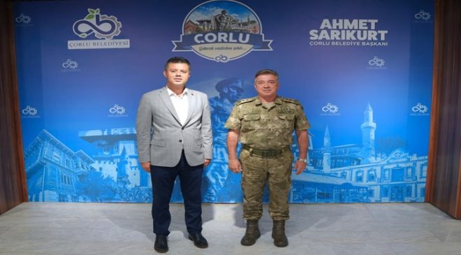 Komutanlar Alper ve Atak’tan Başkan Sarıkurt’a Veda Ziyareti